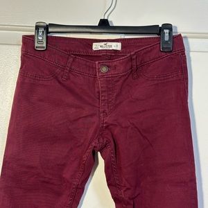 Hollister dark red pants size 1/25 regular
